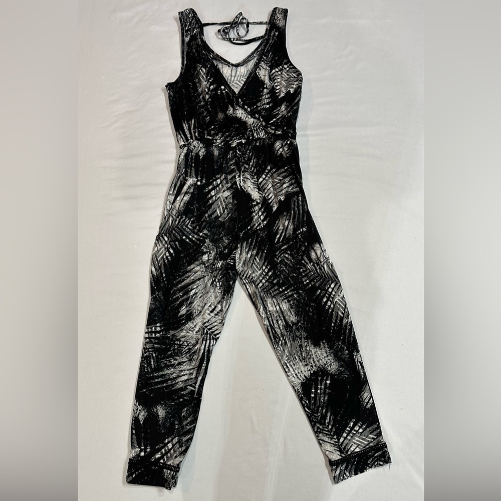 Shosho Monochrome Patterned Jumpsuit